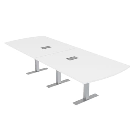 Skutchi Designs 45 in W, 144 in L, 29 in H, Engineered Wood Top, White HAR-AREC-46X143-T-ELEC-XD09